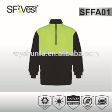 AS/NZS 1906 CLASS D/N hi vis hooded sweatshirt with zipper front ,two color combination hot sale in Australian